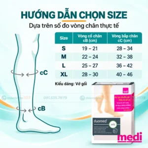 Tất Giãn Tĩnh Mạch Medi Doumed Đức