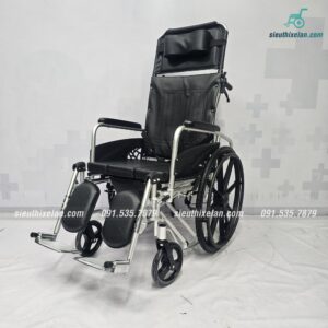 Xe lăn tay đa năng Lucass X72 - Bô vệ sinh, ngả lưng, khung nhôm