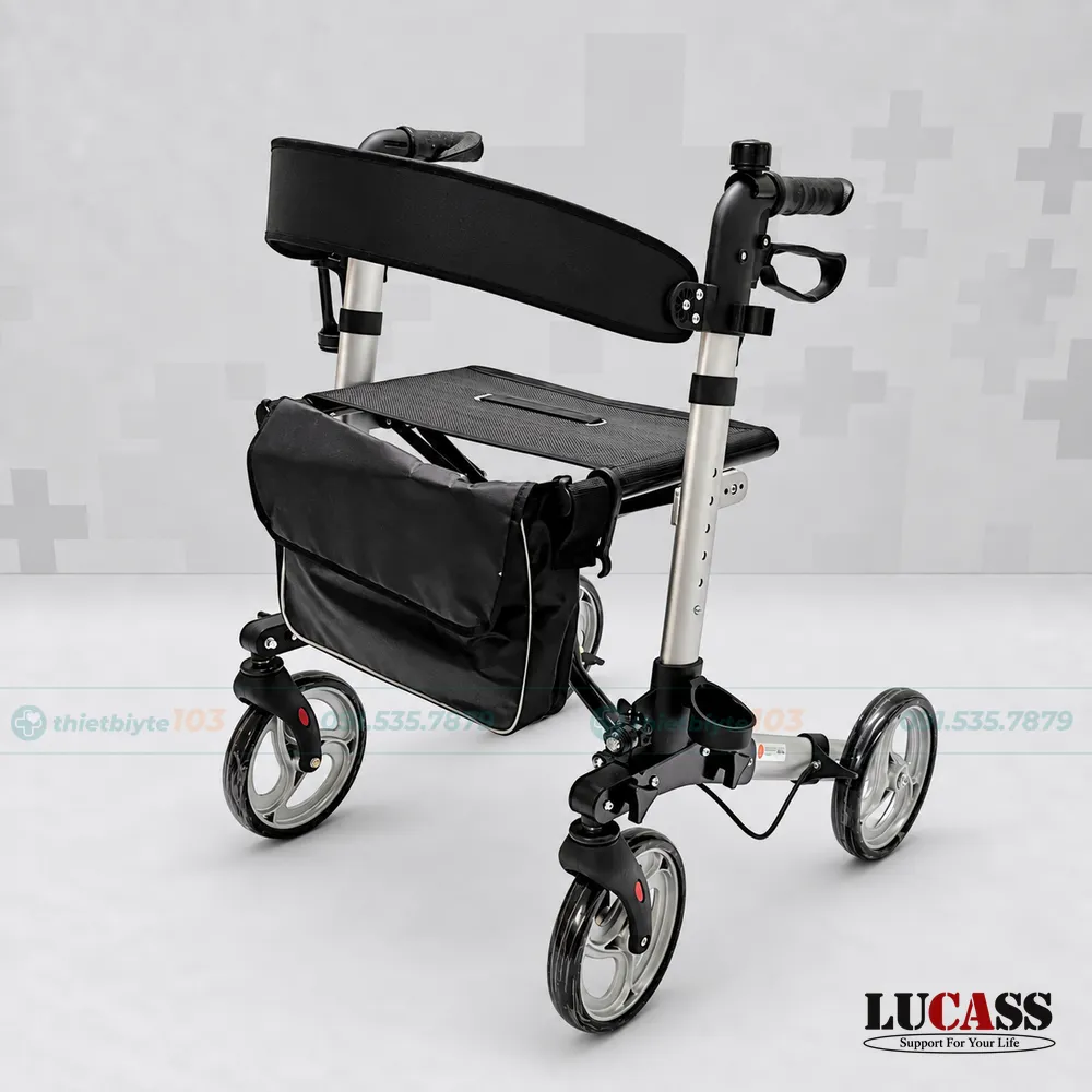 Khung Tập Đi 4 Bánh Xe Lucass W89 | Màu Bạc