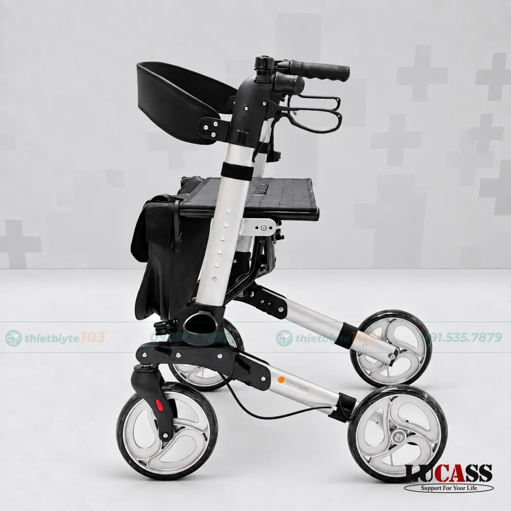 Khung Tập Đi 4 Bánh Xe Lucass W89 | Màu Bạc