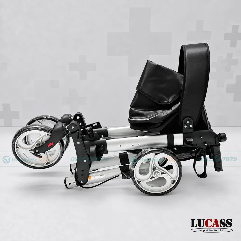 Khung Tập Đi 4 Bánh Xe Lucass W89 | Màu Bạc