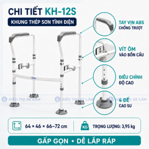 Khung Tay Vịn Bồn Cầu Oromi KH-12S